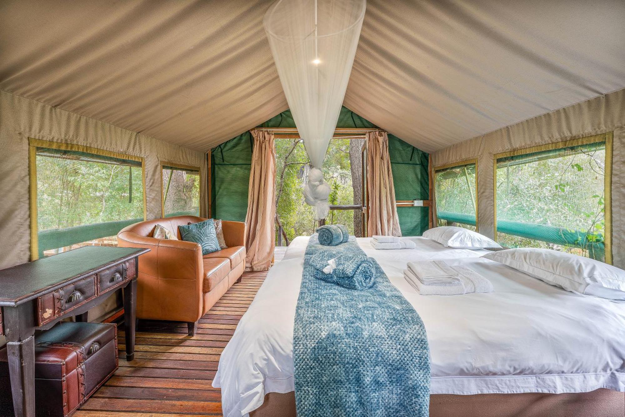 Ndzhaka Tented Camp Заповедник Маньелети Экстерьер фото